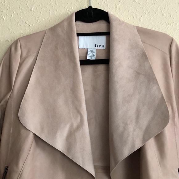 Bar lll Faux Leather Flyaway Jacket - Picture 3 of 8